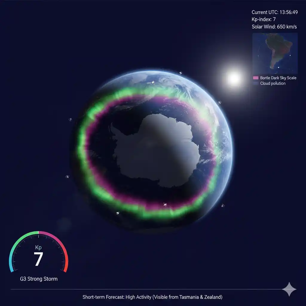 Southern Lights Live Tracker & Aurora Australis Forecast