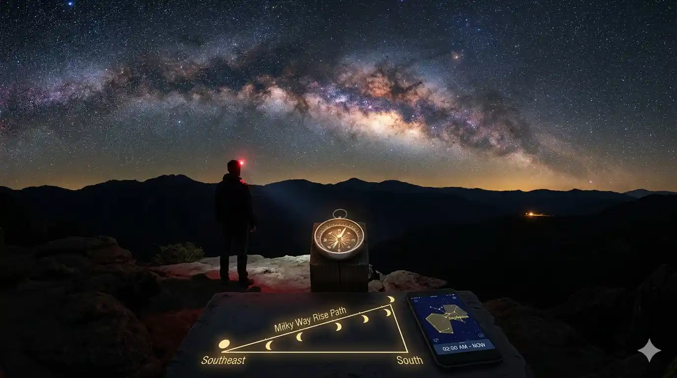 Where is the Milky Way Tonight? Live Position Guide