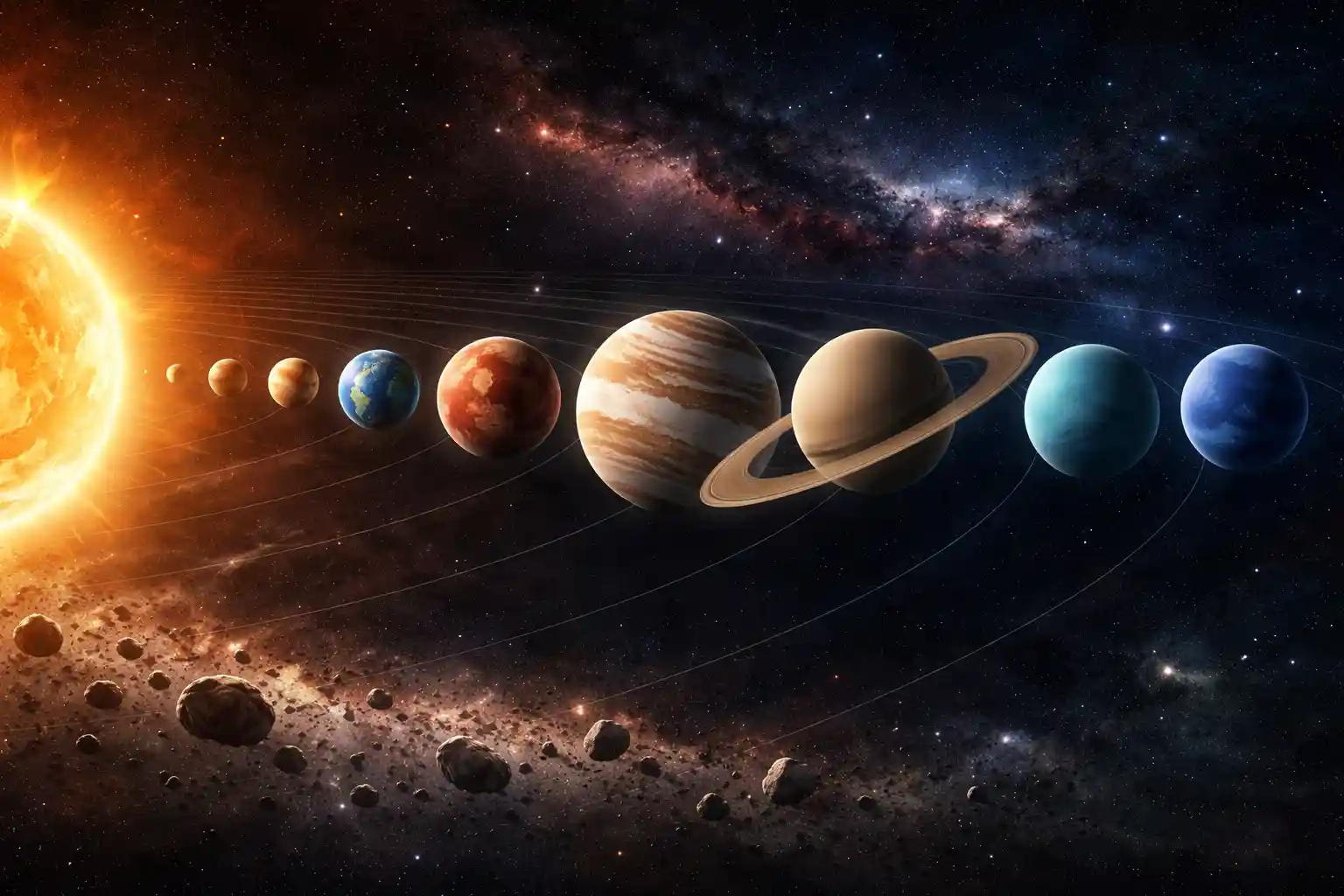 Planets in Order from the Sun (With Distances, Size & Facts)