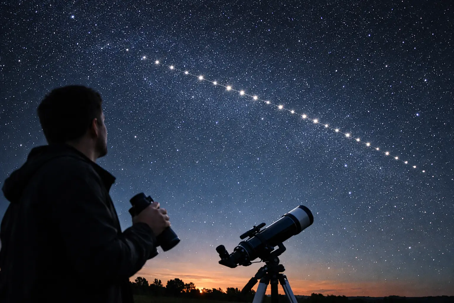 How to See Starlink Satellites Tonight