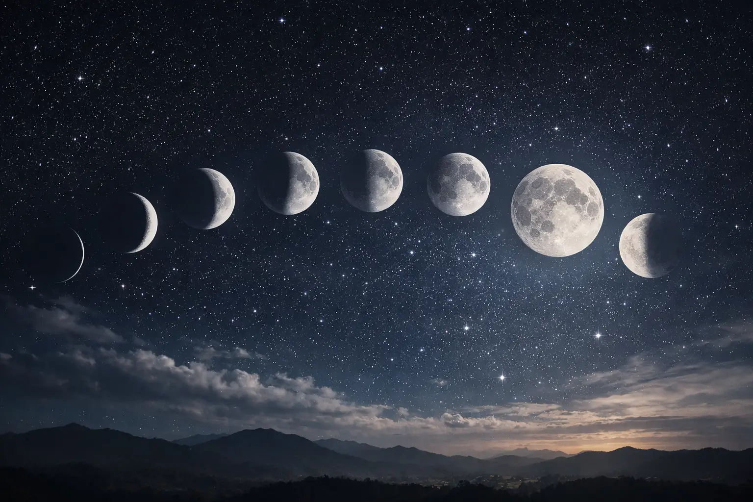 Moon Phases and the 29.5-Day Lunar Cycle