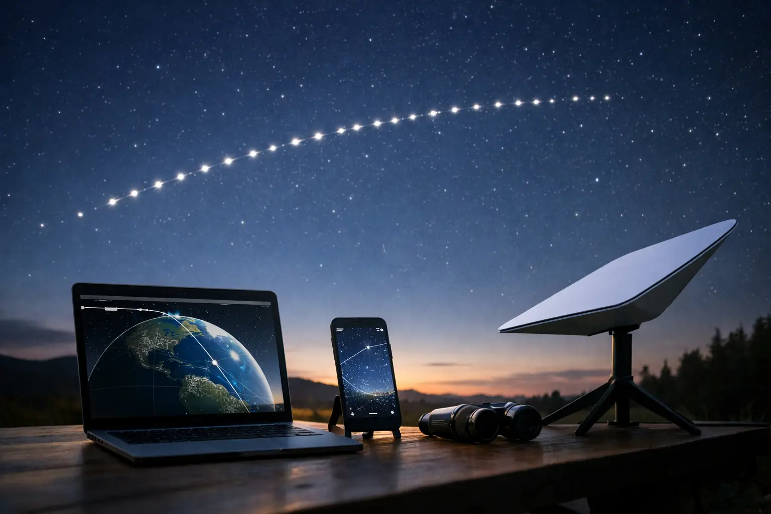 Starlink Tracker for Your Next Visible Pass